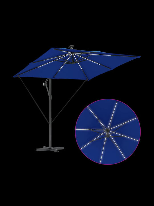 Umbrelă Din aluminiu Albastru 2.94x2.94m