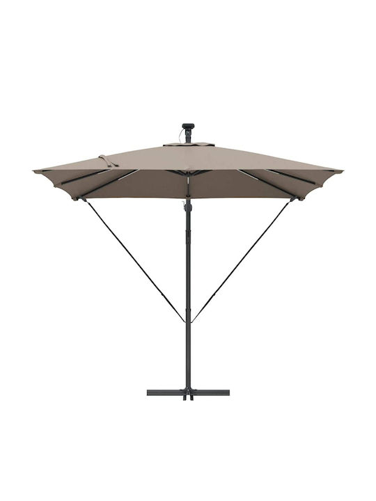 Umbrelă Suspendată Din Aluminiu Maro 2.94x2.94xÎnălțime 2.5m