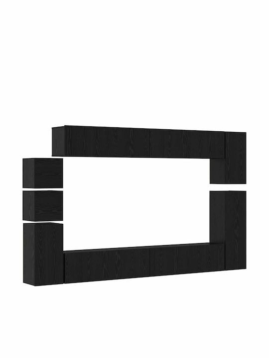 Животно помещение ТВ единица Black Oak Д100xШ30xВ30бр