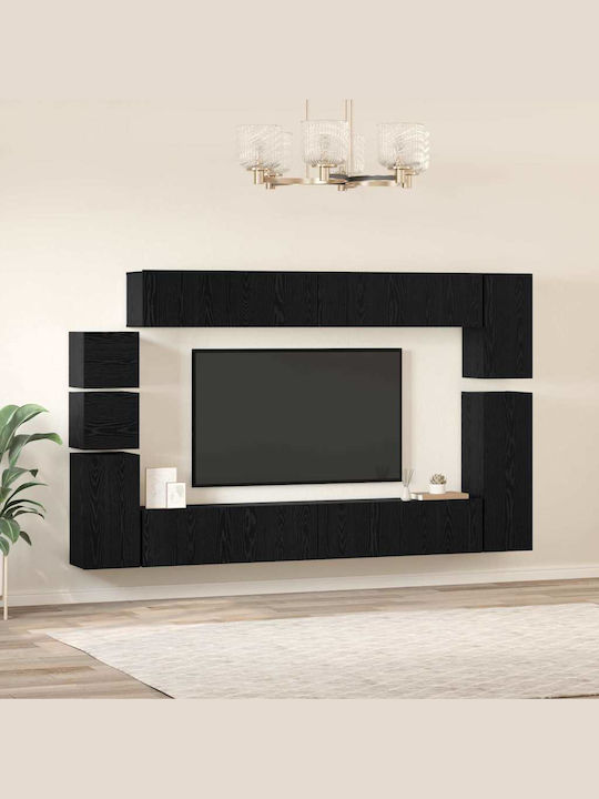 Животно помещение ТВ единица Black Oak Д100xШ30xВ30бр
