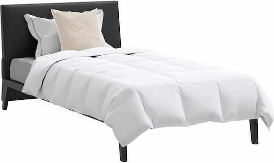 vidaXL Bettdecken-Set Einzelbett Daunen 135x200cm White 2Stück