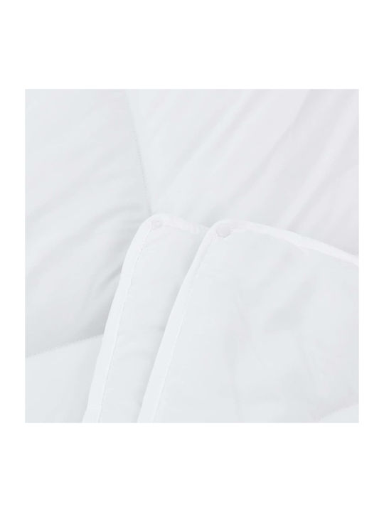 vidaXL Bettdecken-Set Einzelbett mit Microfiber-Füllung 135x200cm White 2Stück
