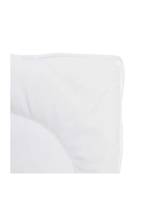 vidaXL Bettdecken-Set Einzelbett mit Microfiber-Füllung 135x200cm White 2Stück