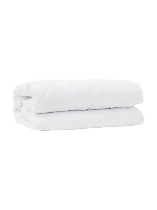 vidaXL Bettdecken-Set Einzelbett mit Microfiber-Füllung 135x200cm White 2Stück