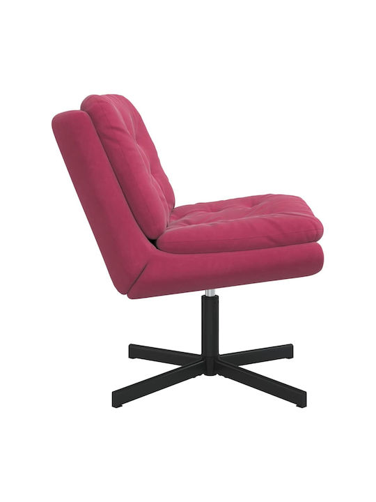 Drehbarer Samt Burgundischer Sessel 63x75x76cm