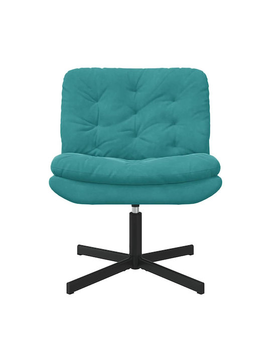 Drehbarer Samt-Türkis Sessel 63x75x76cm