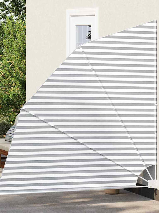 vidaXL Πλαϊνό Ρολό Σκίασης Κήπου Γκρι 2.1x2.1m