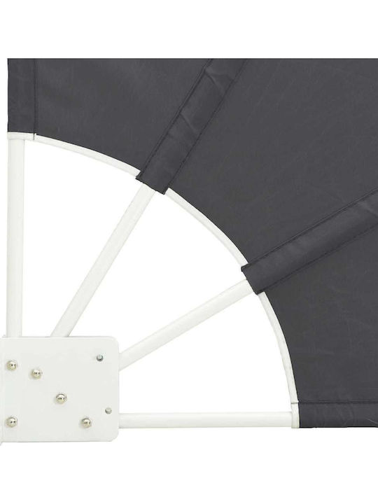 vidaXL Garden Sideway Sunshade Roller Black 1.4x1.4cm