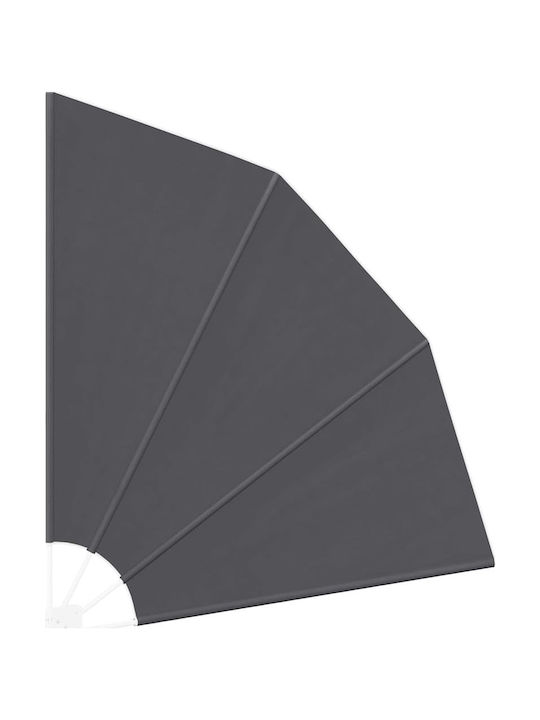 vidaXL Garden Sideway Sunshade Roller Black 1.4x1.4cm