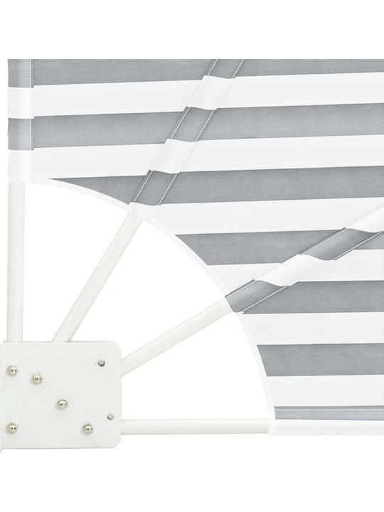 vidaXL Garden Sideway Sunshade Roller Gray 1.4x1.4cm