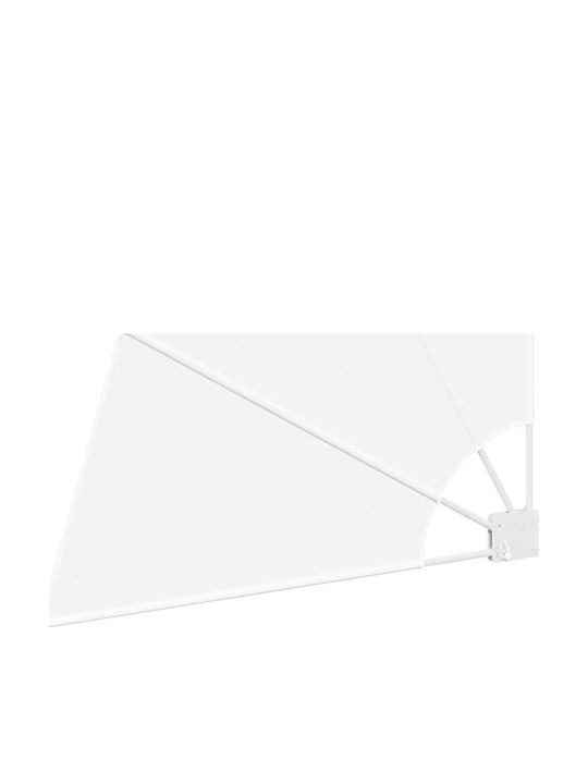 vidaXL Garden Sideway Sunshade Roller White 1.15x1.15cm