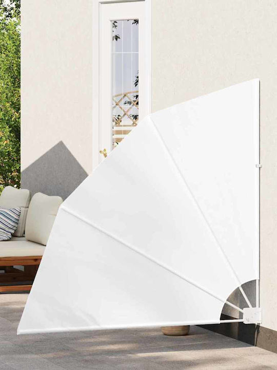 vidaXL Garden Sideway Sunshade Roller White 1.4x1.4cm