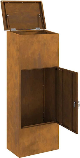 Dulap Suspendat Rusty pentru Sufragerie, din Metal, Negru Rusty 44,5x29x110,5cm