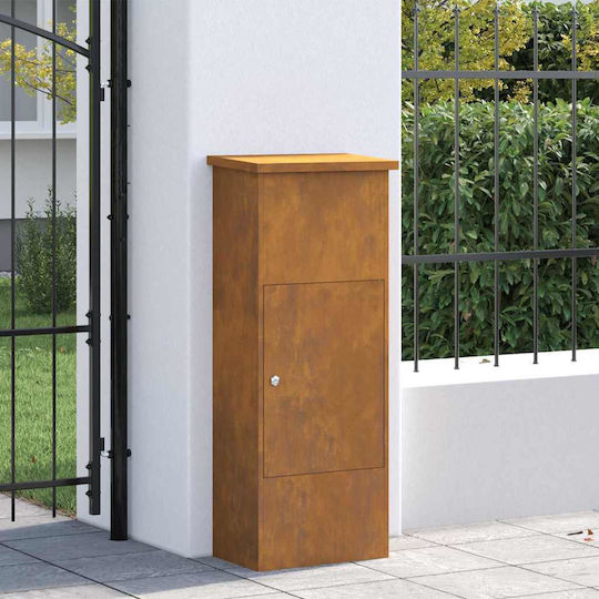 Dulap Suspendat Rusty pentru Sufragerie, din Metal, Negru Rusty 44,5x29x110,5cm