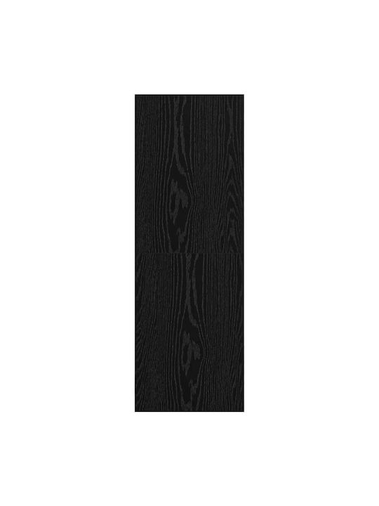 Wall Living Room Cabinet made of Particle Board Black Oak 37x37x107cm