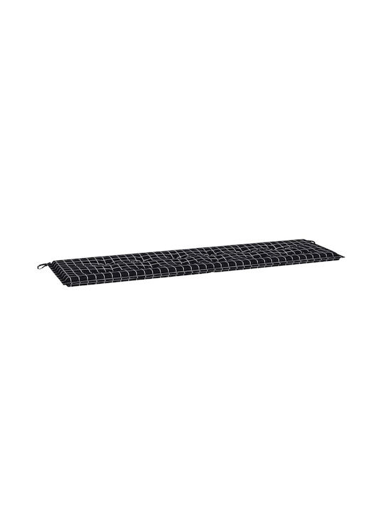 vidaXL Garden Bench Cushion Checkered Pattern 50x180cm