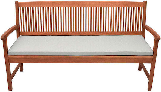Μαξιλάρι για Παγκάκι Κήπου Beautissu Ανοιχτό Γκρι 120x48εκ.
