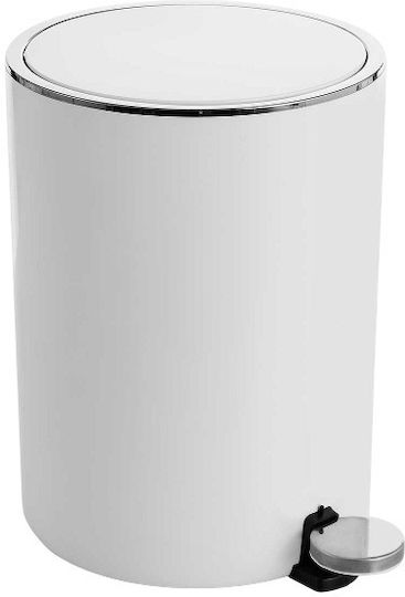 Marva Lenox M-E66-01 Kunststoff Badezimmer Mülleimer 5Es Weiß