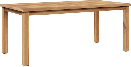 Garten- und Terrassentisch aus Teak Braune 110x55x45cm