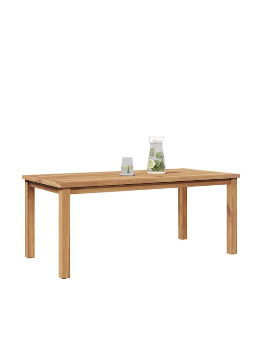 Garden Table for Outdoor Sitting Area from Teak Brown 110x55x45cm