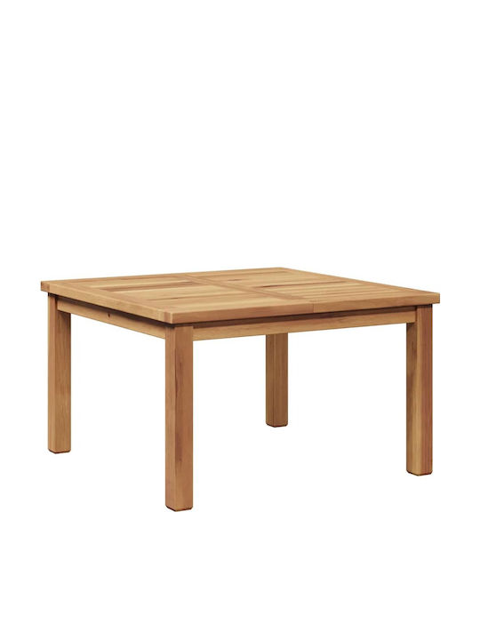 Sitting Room Table for Small Outdoor Spaces made of Teak Brown 60x60x36cm