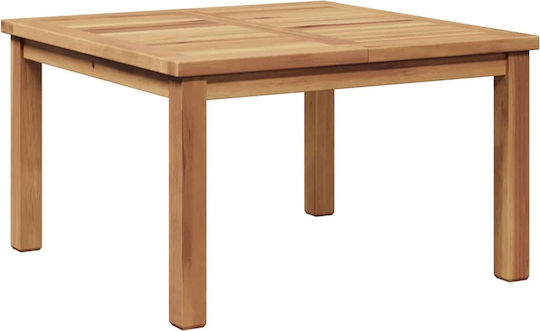 Garten- und Terrassentisch für Kleine Außenbereiche aus Teak Braun 60x60x36cm