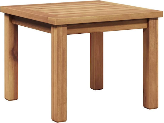 Sitting Room Table for Small Outdoor Spaces from Teak Brown 45x45x36cm