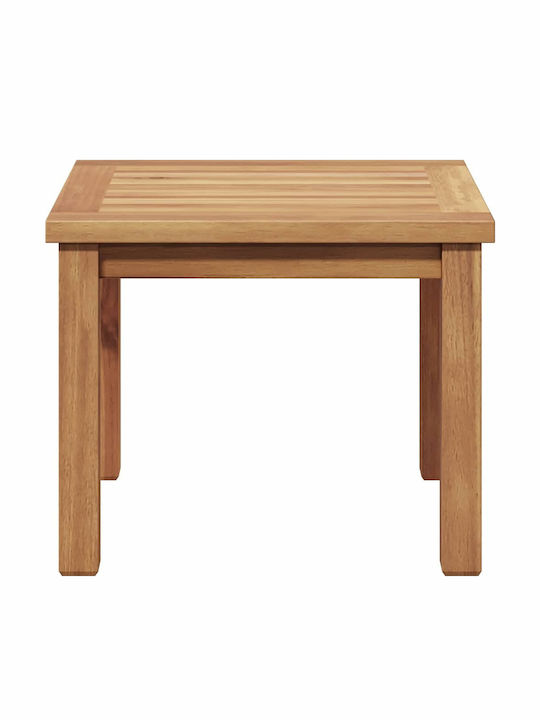 Sitting Room Table for Small Outdoor Spaces from Teak Brown 45x45x36cm