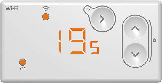 Atlantic F120 Wifi Connect 10 Конвектор Стенен 1000W с Електронен Термостат и WiFi 46.1x11.4см Бял