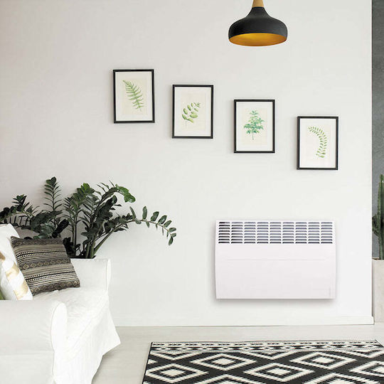 Atlantic F120 Wifi Connect 10 Конвектор Стенен 1000W с Електронен Термостат и WiFi 46.1x11.4см Бял