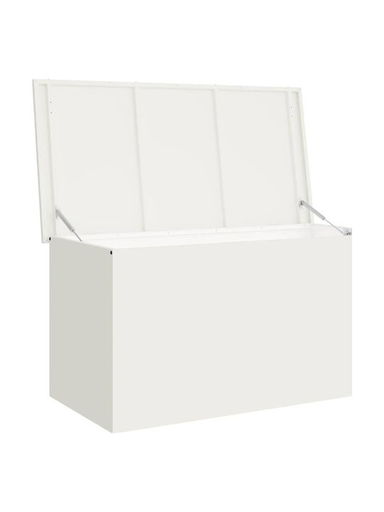vidaXL Outdoor Storage Box White L100xW50.5xH50cm