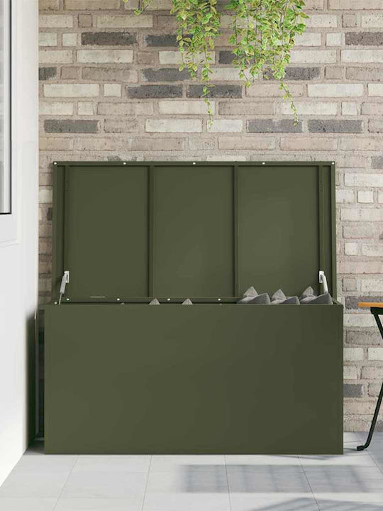 vidaXL Outdoor Storage Box Green L100xW50.5xH50cm