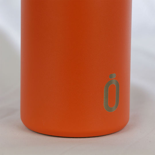 Runbott Μπουκάλι Θερμός Ανοξείδωτο BPA Free 600ml Πορτοκαλί