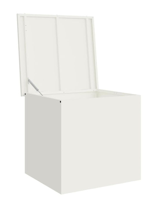 vidaXL Outdoor Storage Box White L55xW50.5xH50cm