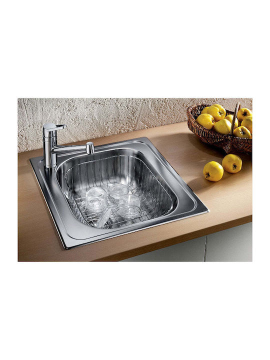 Blanco Drop-In Chiuvetă Inox Periat cu robinet L48xW50cm Argintiu