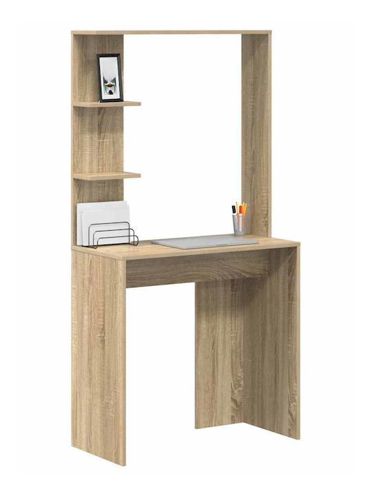 Birou de Calculatoare din Lemn de Stejar Sonoma 78.5x37x154.5cm