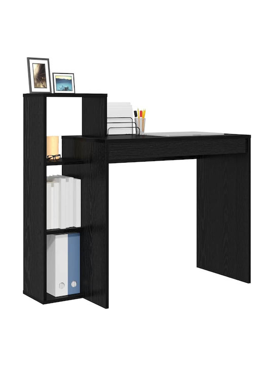 Computer Büro Holz Schwarz 100x40x90cm