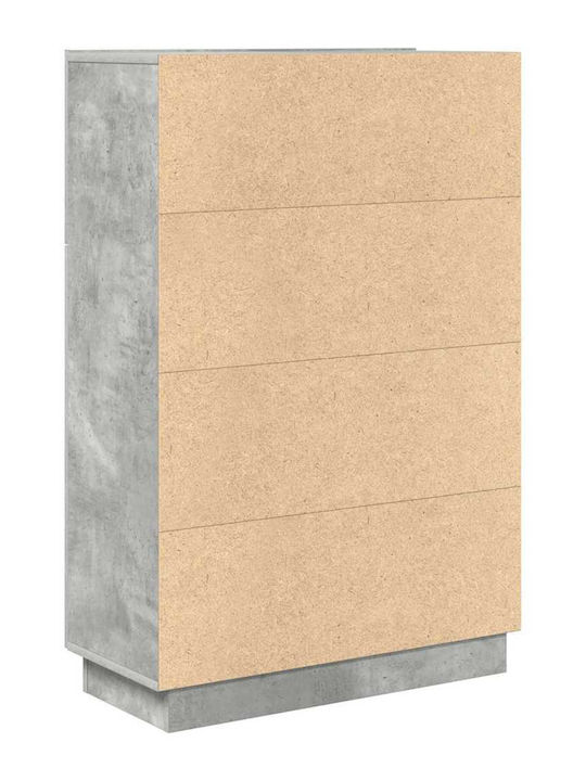Computer Büro Holz Grey Concrete 71.5x31.5x106.5cm