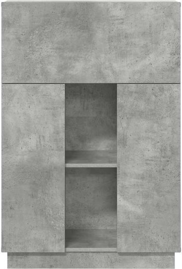 Computer Büro Holz Grey Concrete 71.5x31.5x106.5cm