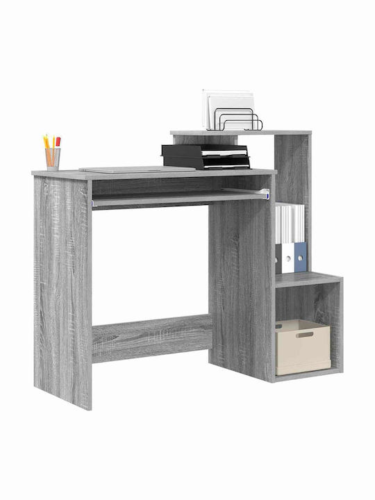Computer Office Wooden Grey Sonoma 106x40x88.5cm