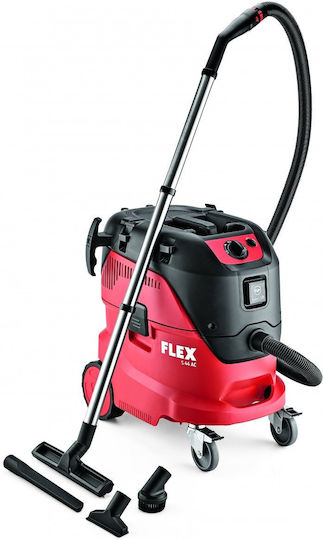 Flex Flex S 44 L AC Nass-Trocken Staubsauger 1400W mit Kunststoffbehälter 42lt Rote