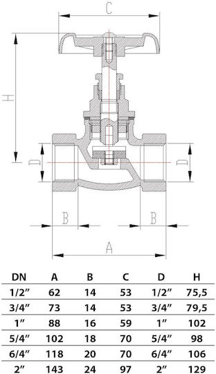 Invena Резервна Част За Централно Отопление Сечение ½"
