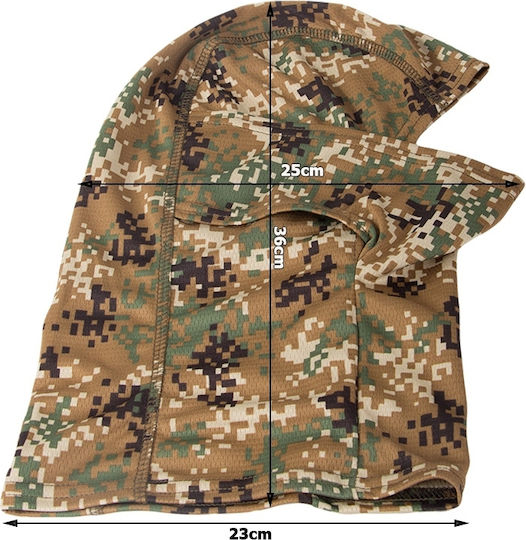 Tactical Full Face Camouflage Balaclava – Elastic Breathable One Size Outdoor Motorcycle Winter Sports Airsoft 135p