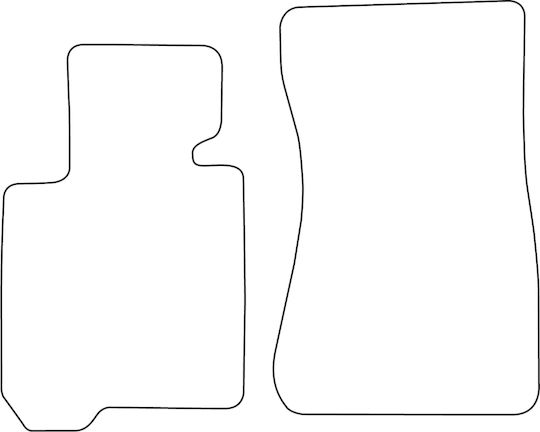 Set Velour Floor Mats Fitting Bmw Z4 E89 2008-2016 Black Edging