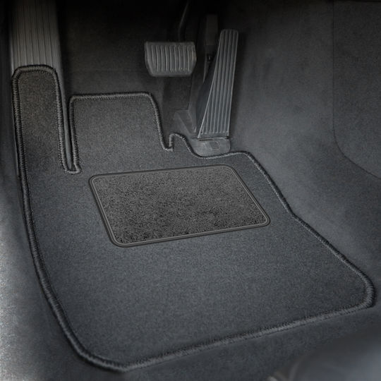 Set Velour Mats Matching Dacia Dokker 2012-2021 5-seat Blue Edging