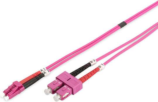 Cabluri de rețea Patch Cord Mm Om4 SC-SC Duplex 50/125 1.0m Alantec