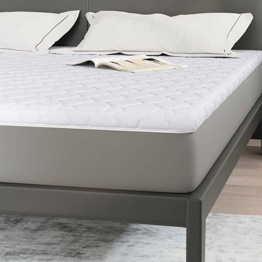 vidaXL Mattress Topper King Size Polyester 200x200x5cm