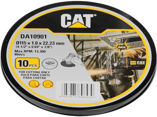 CAT Cutting Disc Metal Hole Diameter 115mm 10pcs