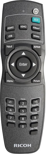 Ricoh PJ UHL3660 432685 Projector DLP (DMD) Laser with Wi-Fi and Built-in Speakers White