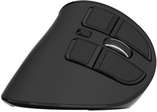 Natec Euphonie Pro Ασύρματο Εργονομικό Bluetooth Vertical Ποντίκι Μαύρο